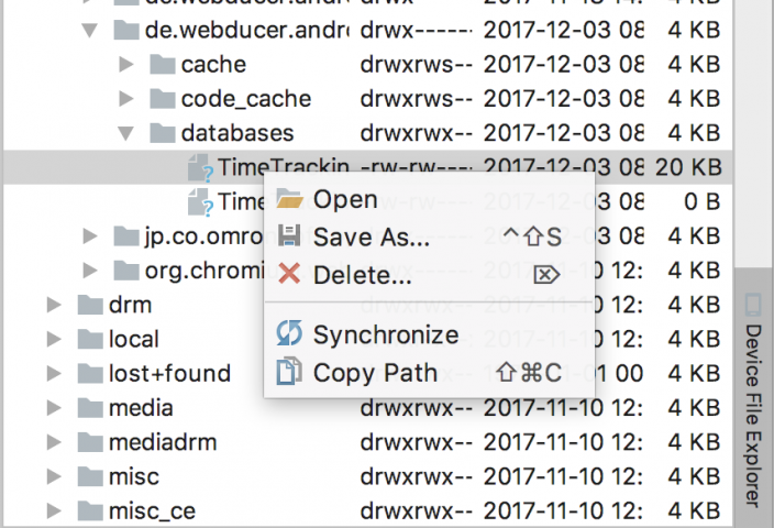 Dateiverwaltung - Interaktion mit Daten
