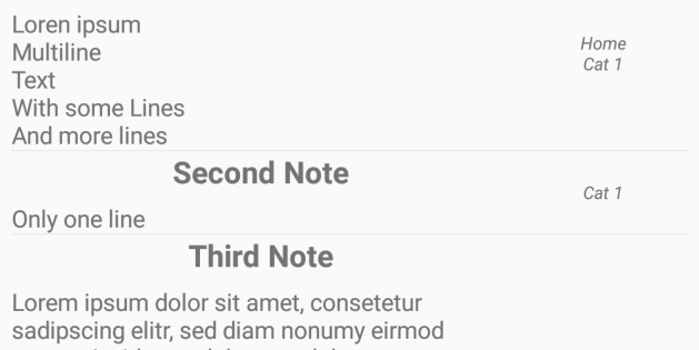 Android - Note List